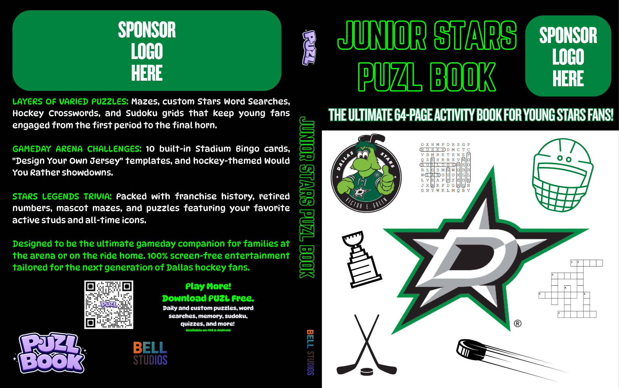 Sports activity book concept